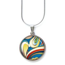 Kette mit buntem Muster