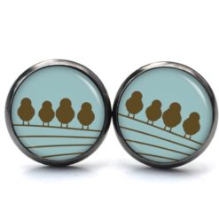 Ohrstecker Vögel auf dem Drahtseil