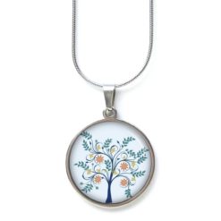 Kette zart blauer Baum