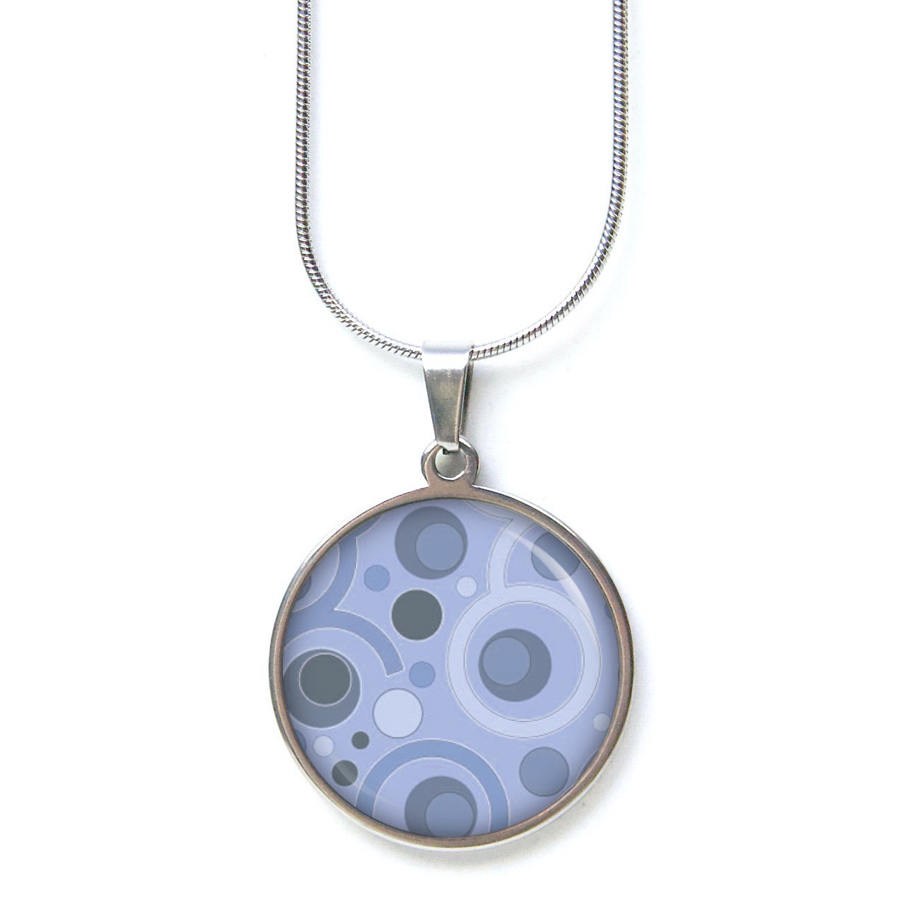 Ohrstecker Ohrhänger Clipse Druckknopf retro Kreise lila blaulila Ohrstecker Ohrhänger Clipse Druckknopf retro Kreise lila blaulila