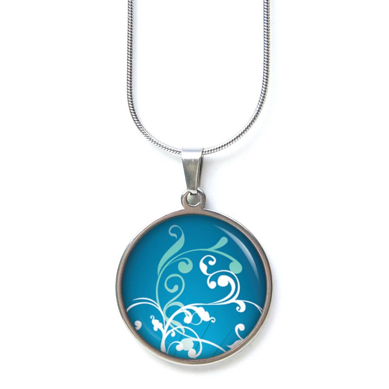 Druckknopf Ohrstecker Ohrhänger türkis blaue Muster Vintage Druckknopf Ohrstecker Ohrhänger türkis blaue Muster Vintage