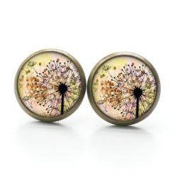 Ohrstecker, Ohrhänger, Clipse & Druckknopf – Motiv Gelbe Pusteblume – Schmuck aus Edelstahl Ohrstecker, Ohrhänger, Clipse & Druckknopf – Motiv Gelbe Pusteblume – Schmuck aus Edelstahl