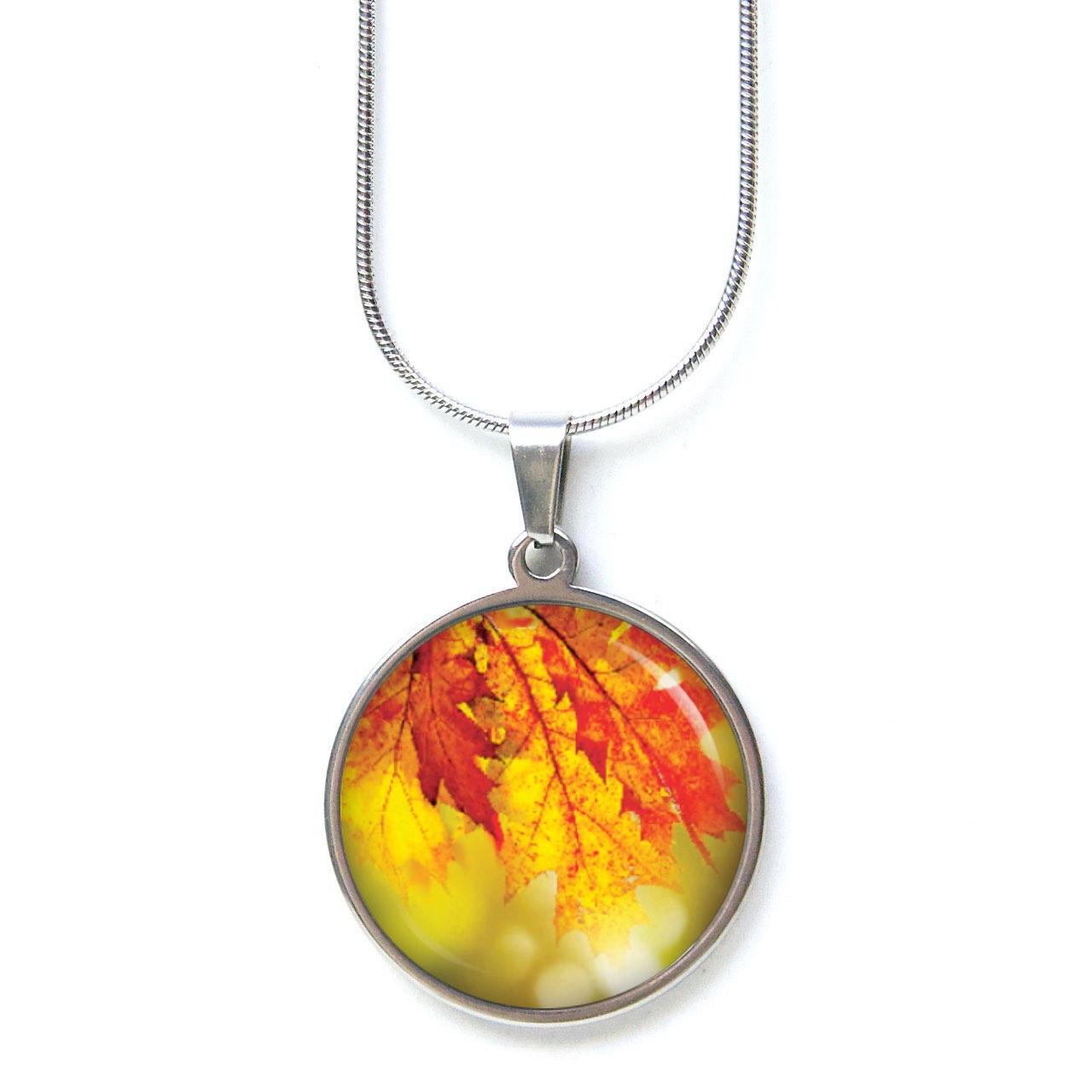 Ohrstecker, Ohrhänger, Clipse & Druckknopf – Motiv Herbst gelb orange Blätter – Schmuck aus Edelstahl Ohrstecker, Ohrhänger, Clipse & Druckknopf – Motiv Herbst gelb orange Blätter – Schmuck aus Edelstahl