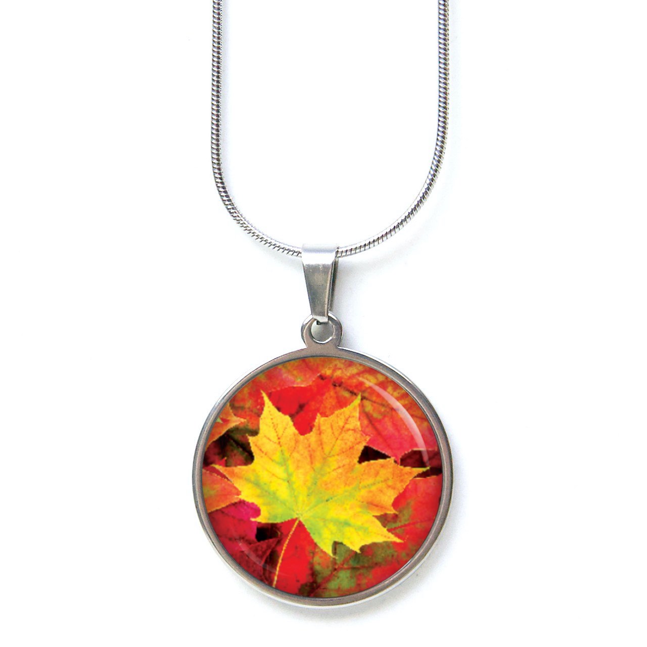 Ohrstecker, Ohrhänger, Clipse & Druckknopf – Motiv Herbst mit gelbem Blatt – Schmuck aus Edelstahl Ohrstecker, Ohrhänger, Clipse & Druckknopf – Motiv Herbst mit gelbem Blatt – Schmuck aus Edelstahl