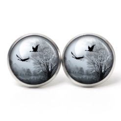 Druckknopf / Ohrstecker / Ohrhänger Gänse