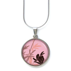 Kette Bambusblüte Rosa.