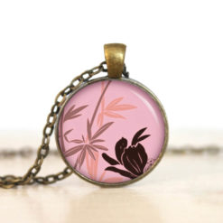 Kette Bambusblüte Rosa.
