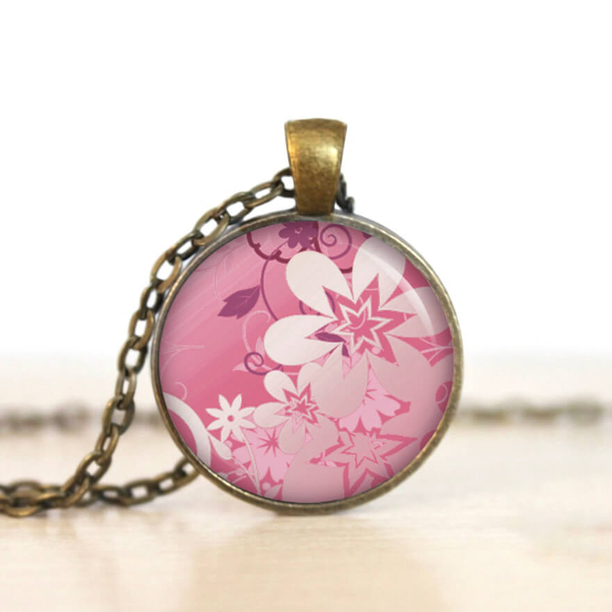 Ohrstecker, Ohrhänger, Clipse & Druckknopf – Motiv Exotische Blüten Rosa – Schmuck aus Edelstahl Ohrstecker, Ohrhänger, Clipse & Druckknopf - Motiv Exotische Blüten Rosa - Schmuck aus Edelstahl