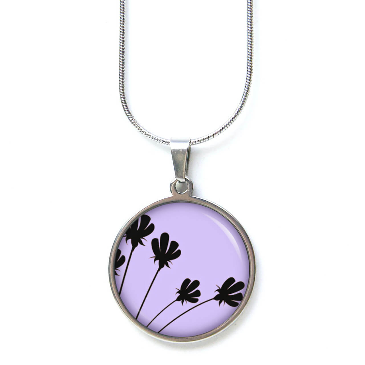 Ohrstecker, Ohrhänger, Clipse & Druckknopf – Motiv Violette Schwarze Tulpen – Schmuck aus Edelstahl Ohrstecker, Ohrhänger, Clipse & Druckknopf - Motiv Violette Schwarze Tulpen - Schmuck aus Edelstahl