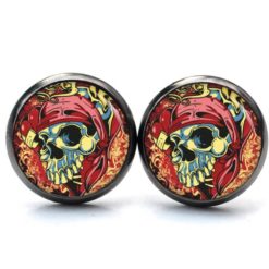 Ohrringe Piraten Totenkopf