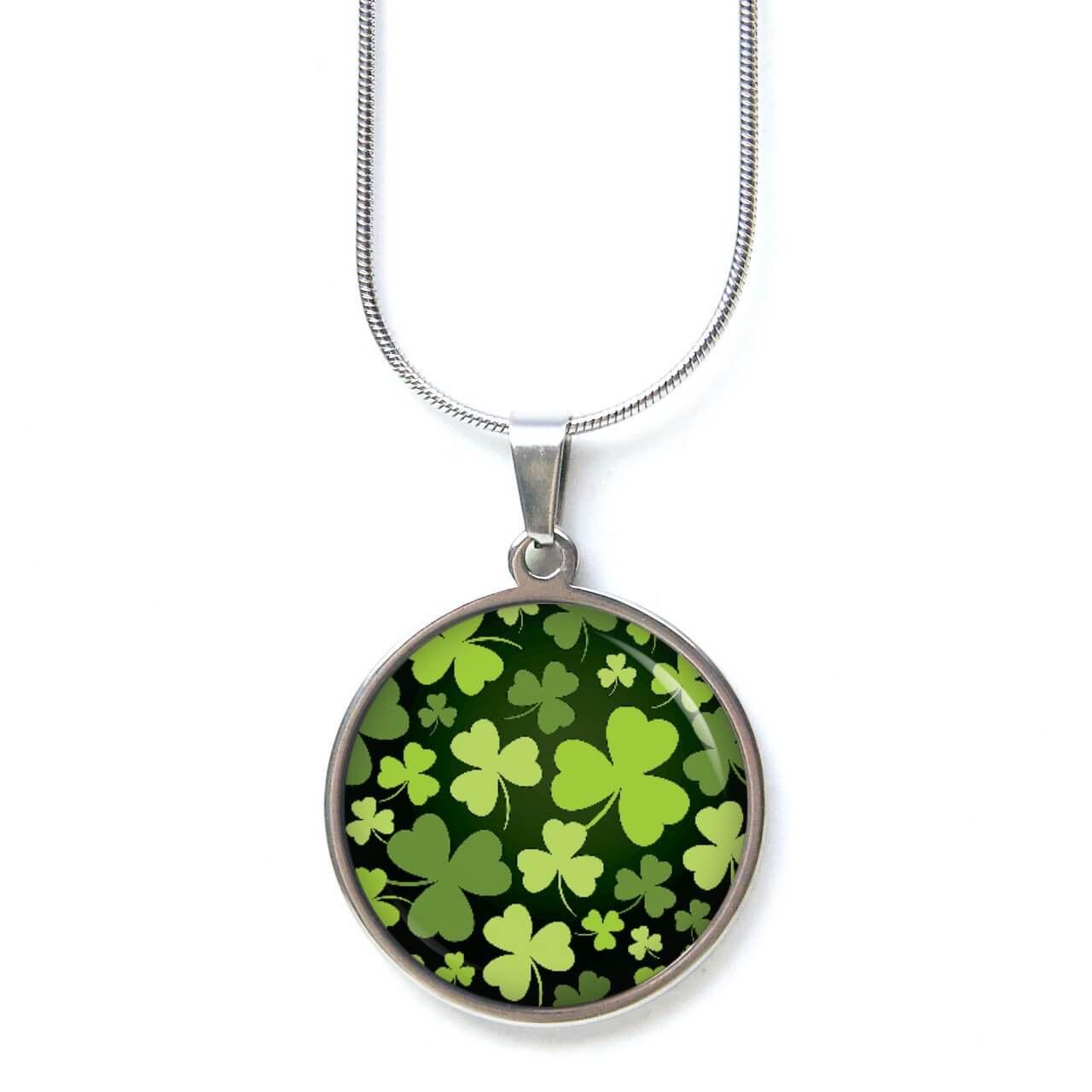 Ohrstecker, Ohrhänger, Clipse & Druckknopf – Motiv Kleeblatt grün schwarz St Patricks Day – Schmuck aus Edelstahl Ohrstecker, Ohrhänger, Clipse & Druckknopf – Motiv Kleeblatt grün schwarz St Patricks Day – Schmuck aus Edelstahl