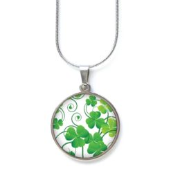 Kette Kleeblatt Kleeblätter grün