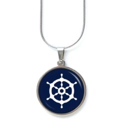 Edelstahl Kette Steuerrad Schiffrad Maritim