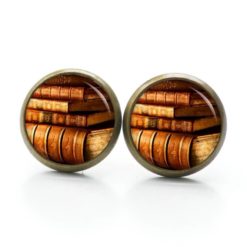 Ohrringe Buch Bücher Buchrücken Leseratte