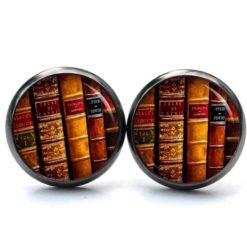 Ohrringe Buch Bücher Buchrücken Leseratte