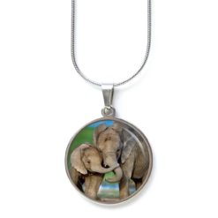 Kette Elefant mit Baby Elefant