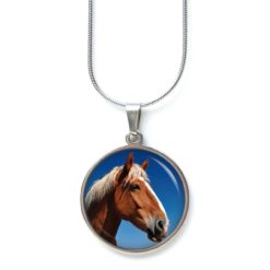 Kette Pferd Pferdekopf braun