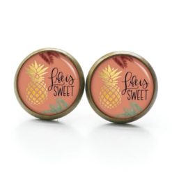 Ohrringe goldene Ananas