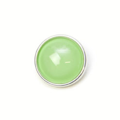 Druckknopf handbemalt in uni Farben Pistazien grün