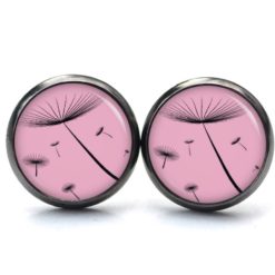 Ohrringe zarte Pusteblume rosa