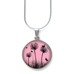 Kette Pusteblume rosa