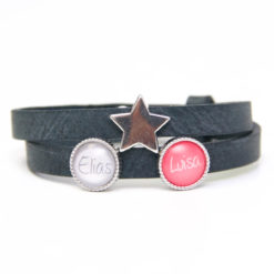 Personalisiertes Lederarmband mit Namen