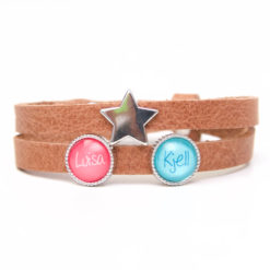 Personalisiertes Lederarmband mit Namen