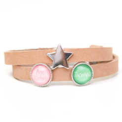 Personalisiertes Lederarmband mit Namen