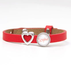 Personalisiertes Lederarmband mit Namen