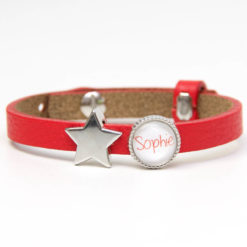 Personalisiertes Lederarmband mit Namen