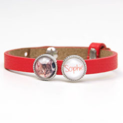 Personalisiertes Lederarmband mit Namen