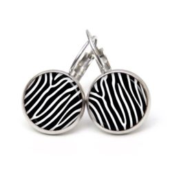 Ohrhänger Zebra Muster