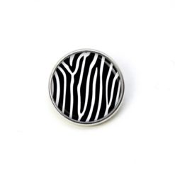 Druckknopf Zebra Muster