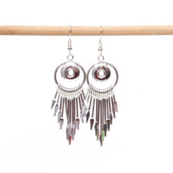 Druckknopf Ohrhänger Boho Style für 10mm Mini Druckknopf - Edelstahl