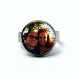 Ring mit eigenem Foto Bild personalisieren - Edelstahl