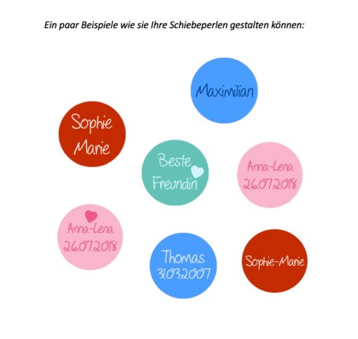 Rosa Lederarmband mit zwei Foto Perlen - Farbwahl