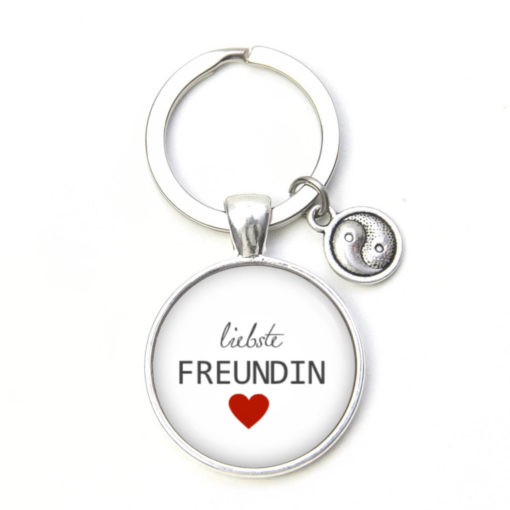 Schlüsselanhänger liebste Freundin beste Freundin - Herz Lieblingsmensch