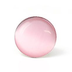 Großer Cateye Ring in rosa pink - verstellbar