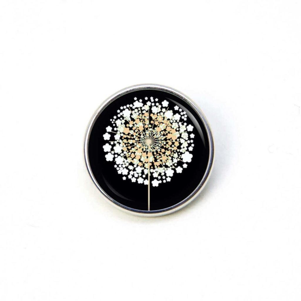 Andante CHUNK Druckknopf Blume - Click-Button Für Chunk Armbänder & Ringe