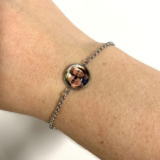 Edelstahl Armband mit deinem Foto personalisiert - 2 Größen