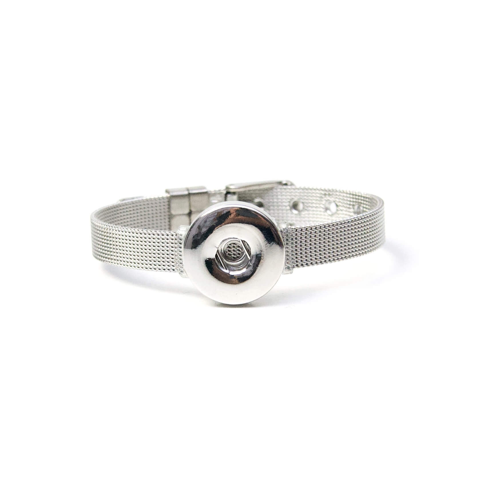 Edelstahl Druckknopf Armband für 16mm Druckknöpfe Edelstahl Druckknopf Armband für 16mm Druckknöpfe
