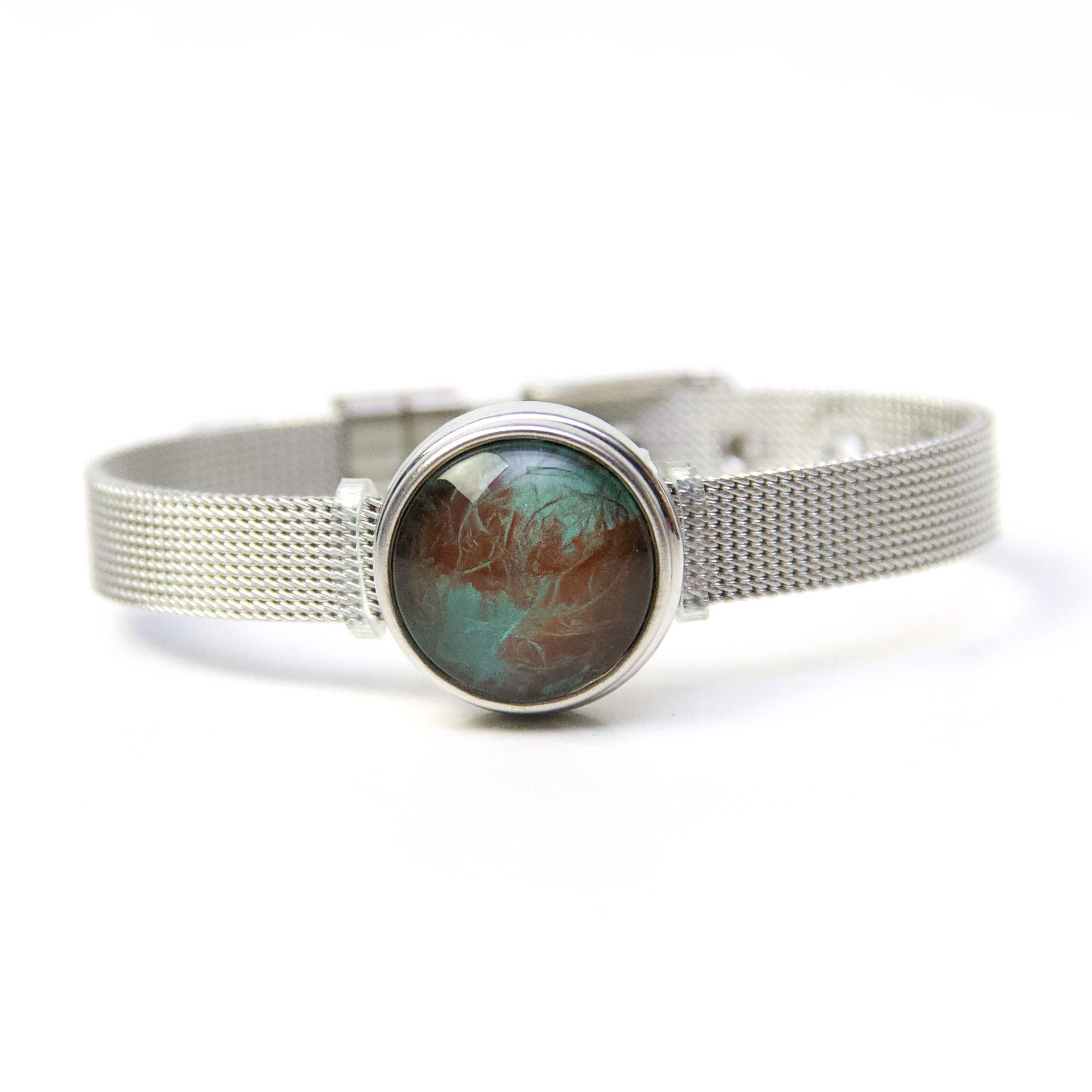 Edelstahl Druckknopf Armband für 16mm Druckknöpfe Edelstahl Druckknopf Armband für 16mm Druckknöpfe