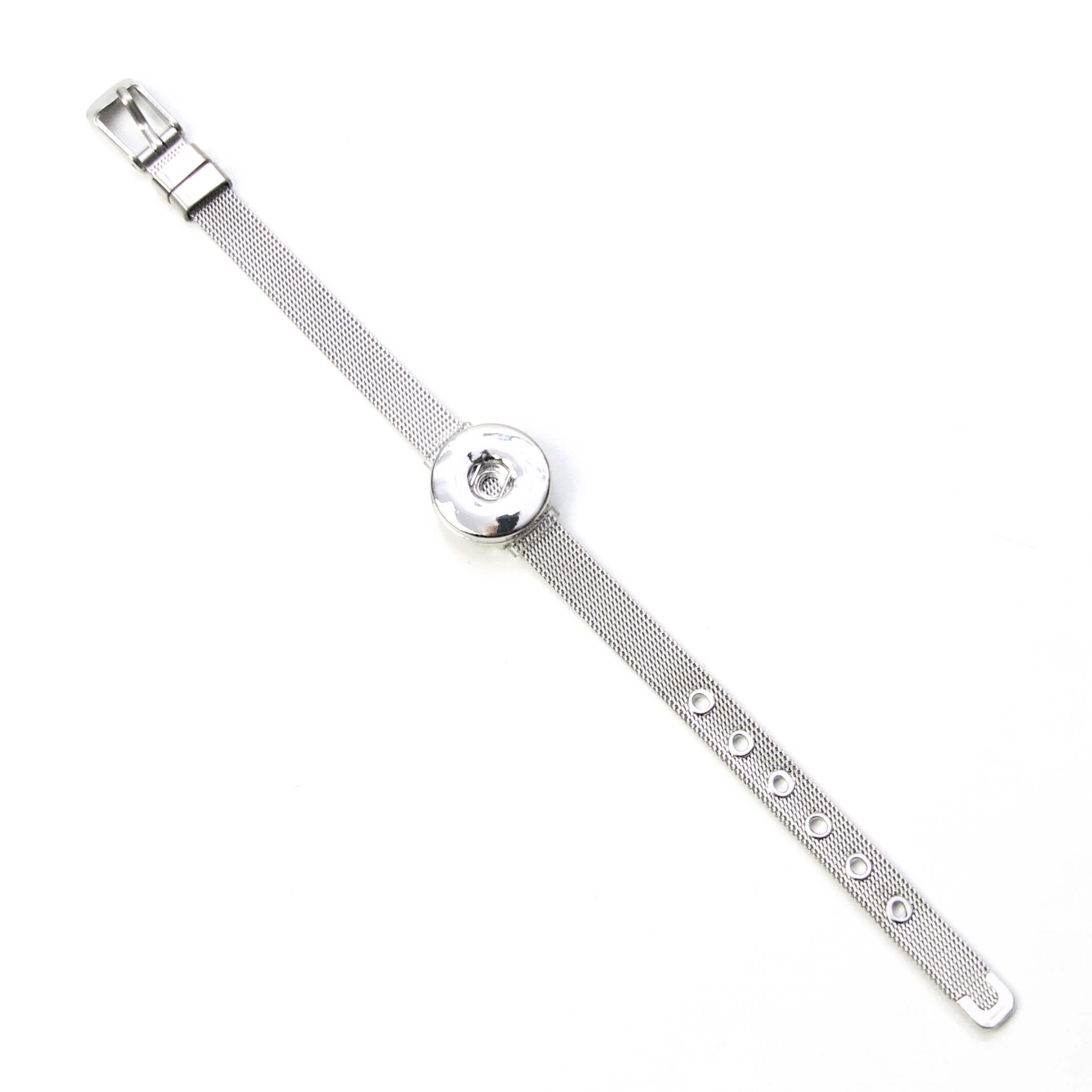Edelstahl Druckknopf Armband für 16mm Druckknöpfe Edelstahl Druckknopf Armband für 16mm Druckknöpfe