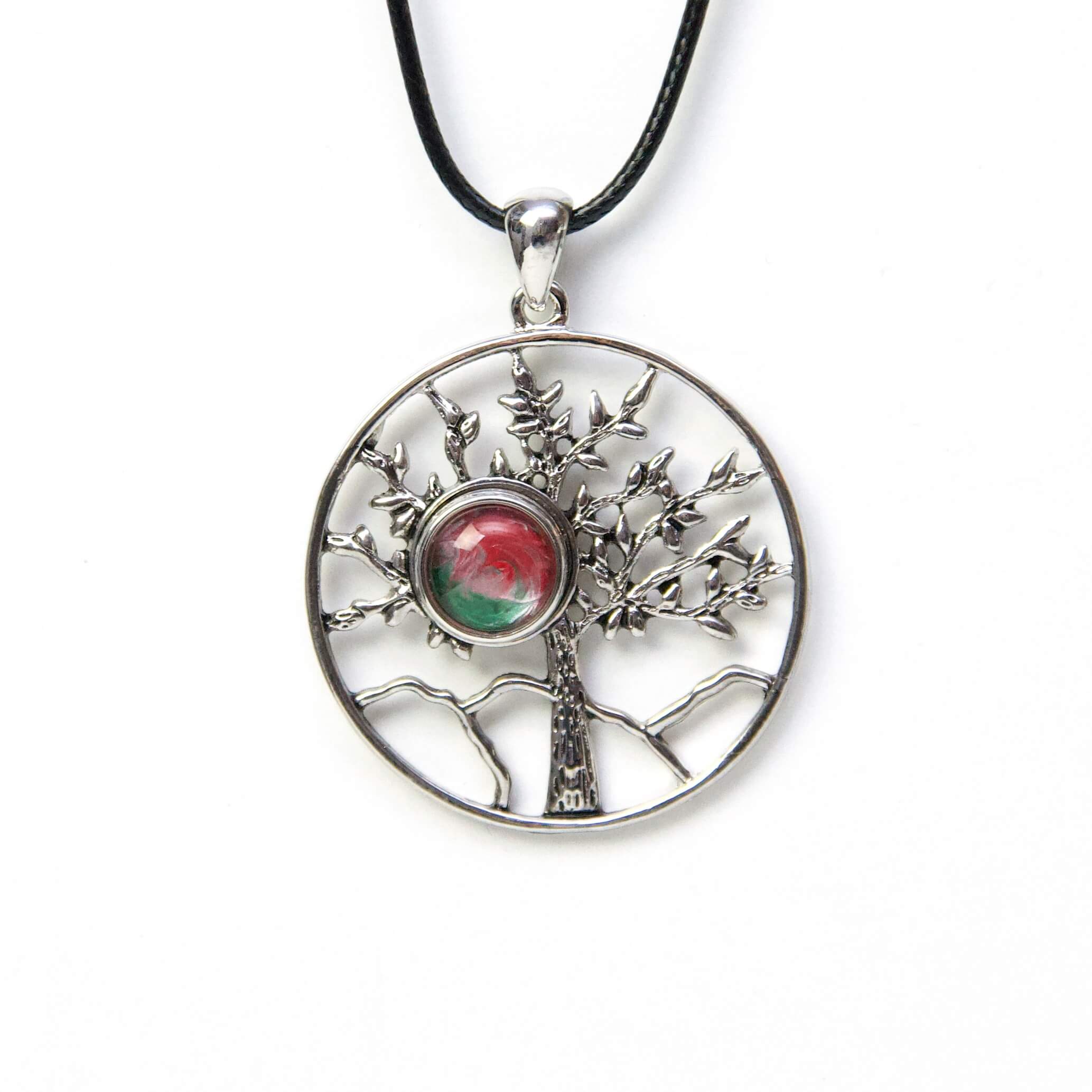 Kette mit Lebensbaum Baum Anhänger für 10mm Druckknopf Kette mit Lebensbaum Baum Anhänger für 10mm Druckknopf