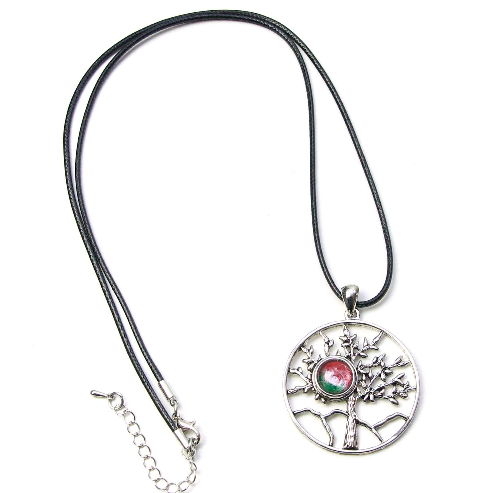 Kette mit Lebensbaum Baum Anhänger für 10mm Druckknopf Kette mit Lebensbaum Baum Anhänger für 10mm Druckknopf