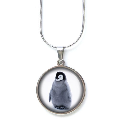 Druckknopf Ohrstecker Ohrhänger Clipse Baby Pinguin