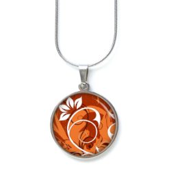Kette Floral herbstlich braun orange