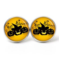 Druckknopf Ohrstecker Ohrhänger Clipse Happy Halloween