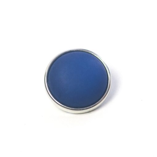 Druckknopf mit Polaris Perle in dunkelblau
