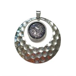 Großer Druckknopf Anhänger Edelstahl für 16mm Druckknopf